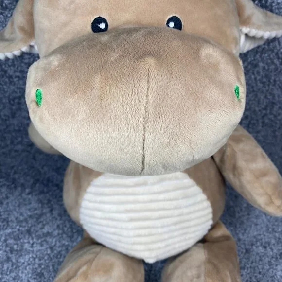 Kelly Toy Plush Stuffed Animal Moose Reindeer 22 " Rattle Head Safety Eyes Q036 - Picture 6 of 16